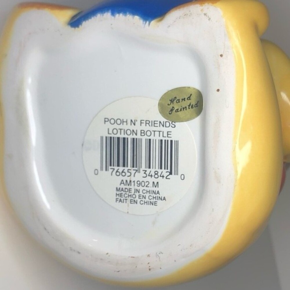 Winnie the Pooh ,Pooh and Friends ,Hand painted Ceramic Lotion Dispenser, unused - Picture 4 of 4